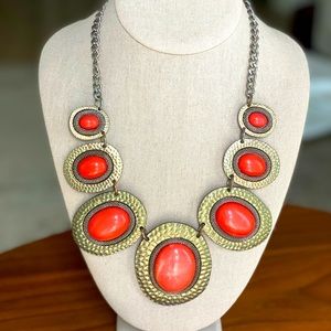 Orange Stone Necklace
